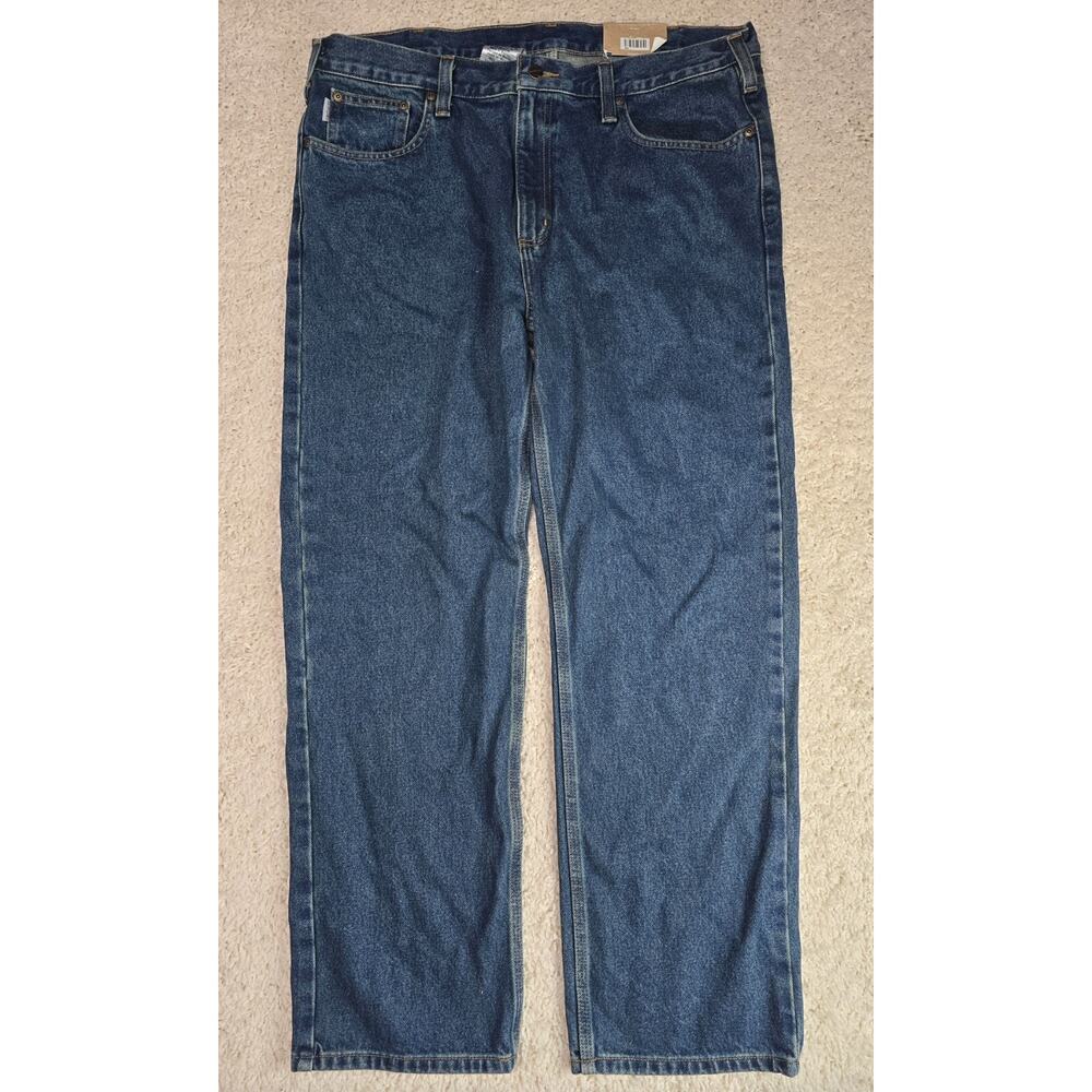 Carhartt Men’s Traditional Fit Denim Straight Leg Jeans 38x30 B480 DVB NWT